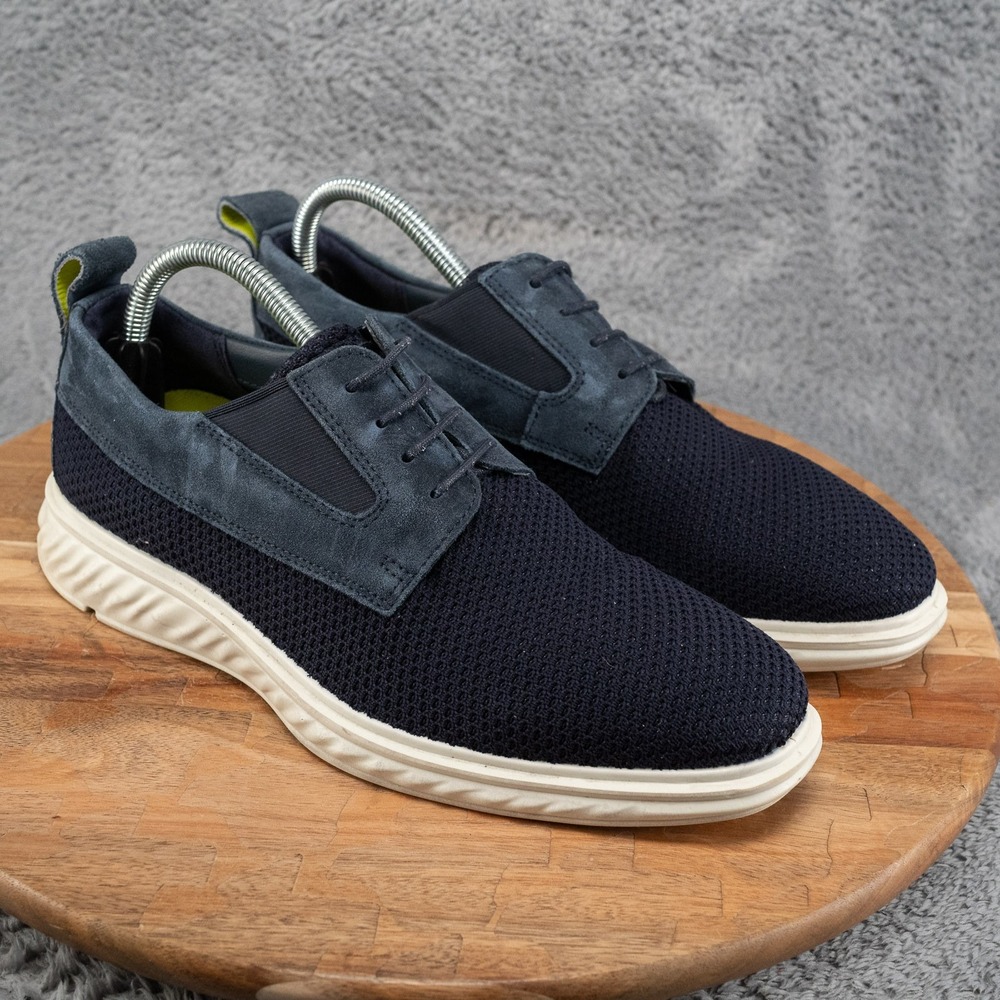 ECCO St 1 Hybrid Lite Suede/Mesh Casual Shoes Lace Up Navy Men SZ 40 US 6/6.5